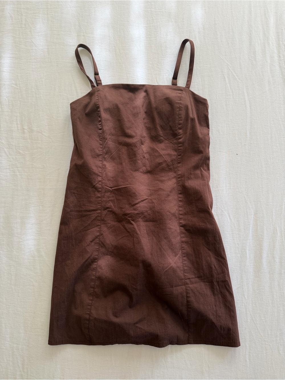 Abercrombie & Fitch Brown Bra-Free Skort Mini Dress Size Small Tall